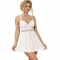 BABYDOLL DECOTE V COM DETALHE LAO BRANCO L/XL