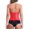 Underbust sangrar vermelho