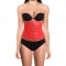 Underbust sangrar vermelho