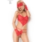 CONJUNTO CR 3882 BODYSUIT SEM VIRILHA VERMELHO S/M