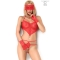 CONJUNTO CR 3882 BODYSUIT SEM VIRILHA VERMELHO S/M nº4