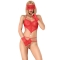 CONJUNTO CR 3882 BODYSUIT SEM VIRILHA VERMELHO S/M nº6