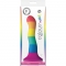 Cores orgulho edição dildo silicone 15cm