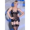 CR 4415 CONJUNTO CORSET PRETO S/M nº4