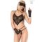 CONJUNTO CR 3882 BODYSUIT SEM VIRILHA PRETO S/M