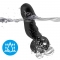 VIBRADOR DILDO E PLUG ANAL CONTROLE REMOTO PRETO nº2