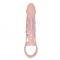 FUNDA EXTENSORA PENE CON VIBRACION Y STRAP NATURAL 13.5 CM n