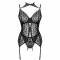 COLEO GIELLANDRA FOR THE SENSES CORSET + CALCINHA PRETA L/XL