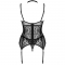 COLEO GIELLANDRA FOR THE SENSES CORSET + CALCINHA PRETA L/XL