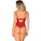 INGRIDIA CROTCHLESS TEDDY VERMELHO M/L nº1