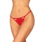 INGRIDIA TANGA CROTCHLESS VERMELHA M/L