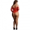 Peluche de strass Le Desir Crotchless - Vermelho