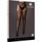 Meia-calça Le Desir Suspender Leopard - Preto - OSX