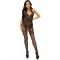 Leg avenue - body malha com abertura entrepernas - preto