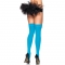 Perna avenida nylon opaco collants neon azul