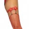 COURO VEGANO TIGH HIGH GARTER TAMANHO ÚNICO - VERMELHO nº8