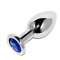 METALHARD ANAL PLUG DIAMOND BLUE PEQUENO 5,71 CM nº1