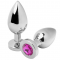 METALHARD ANAL PLUG DIAMOND PINK MEDIUM 7,62 CM