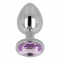 PLUG ANAL COM CRISTAL VIOLETA 8 CM nº1