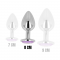 PLUG ANAL COM CRISTAL VIOLETA 8 CM nº3