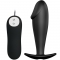 PLUG ANAL SILICONA FORMA PENE Y 12 MODOS VIBRACION - NEGRO n