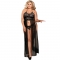 QUEEN PLUS - VESTIDO PARTE SUPERIOR E THONG SET PRETO nº1