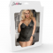 QUEEN PLUS - VESTIDO PARTE SUPERIOR E THONG SET PRETO nº3