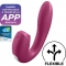 Satisfyer vibrador inserível sunray com pulso de ar - roxo