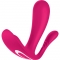 Satisfyer top secret + vibrador p-point com app - rosa