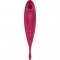 VIBRADOR TWIRLING PRO SATISFYER COM APLICAÇÃO CONNECT VERMEL