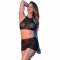 Blusa e minissaia de conjunto Sexytime - preto