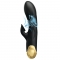 VIBRADOR DE LUXO Banhado A OURO RECARREGVEL PRETO nº1