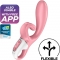 VIBRADOR HUG ME COM APP SATISFYER ROSA