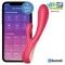 VIBRADOR MONO FLEX COM APP E BLUETOOTH SATISFYER VERMELHO