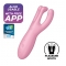 VIBRADOR THREESOME 4 COM APP SATISFYER ROSA