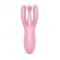 VIBRADOR THREESOME 4 COM APP SATISFYER ROSA nº4