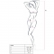 WOMAN BS024 BODYSTOCKING BLACK ONE SIZE nº2