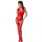 WOMAN BS052 BODYSTOCKING - RED ONE SIZE