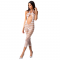 WOMAN BS081 BODYSTOCKING - WHITE ONE SIZE