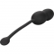 Bolas Kegel de silicone com controle remoto - preto