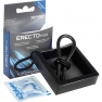 Anel de pénis de silicone erecto med preto - m