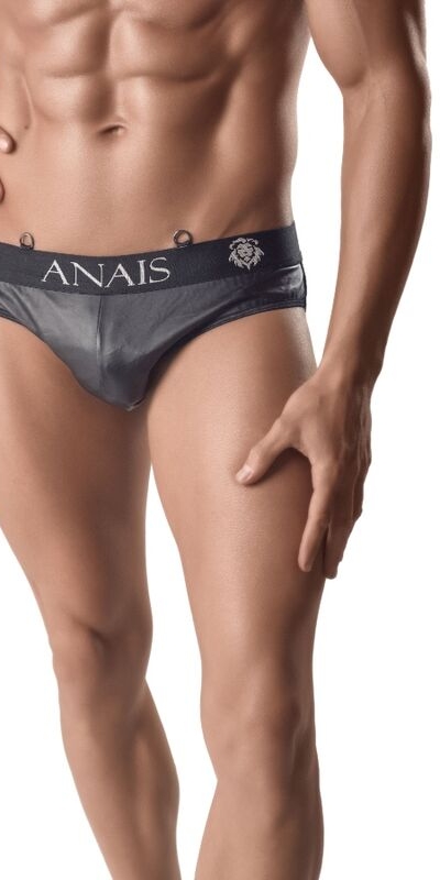 ANAIS MEN   Cuecas curtas de couro preto sexy.