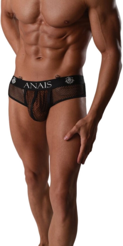 ANAIS MEN ARESBOOST Tanga de rede preta para homem. sedução, conforto, ajuste perfeito, materiais de qualidade