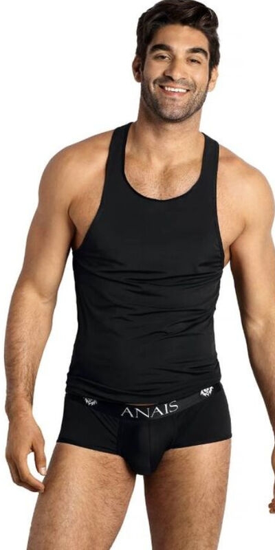 ANÁIS MEN TIGHT Descrição: lingerie preta de microfibra macia.