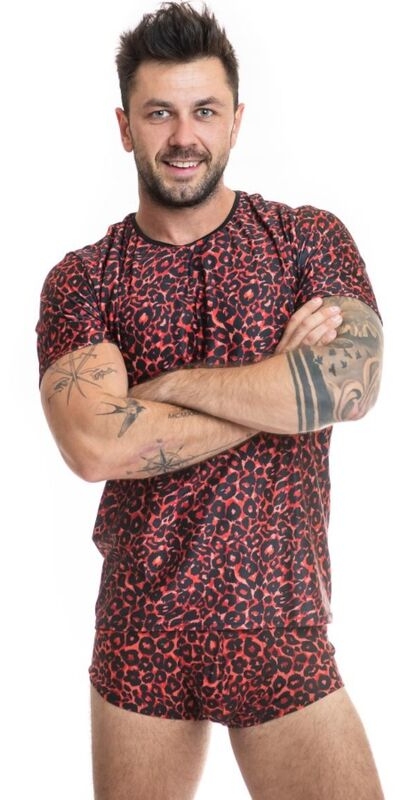 ANAIS MEN  WILD Lingerie: camiseta justa, desenho tribal, microfibra