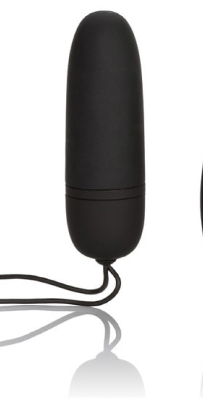 BULLET REMOTE  VIBRATING Vibrador de silicona com controle remoto preto