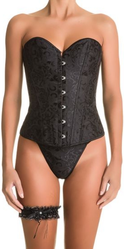 CORSET CAROL - 3 PIEZAS Espartilho carol preto