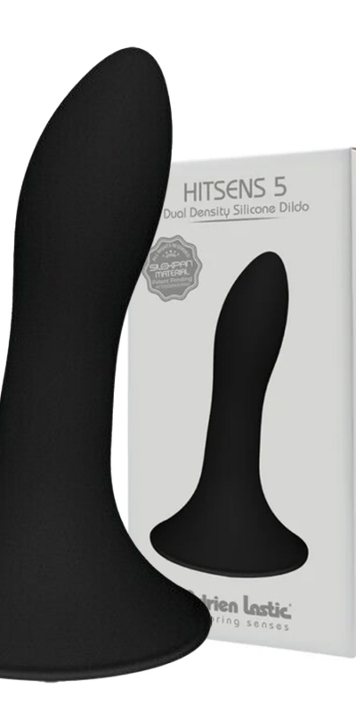 HITSENS 5 Dildo de silicone de dupla densidade perfeito para o jogo anal.