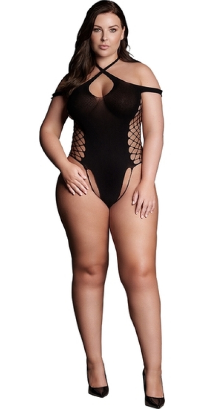 SHADE-LEDA XIII Le désir-shade-leda xiii - body com decote cruzado e alças - plus size