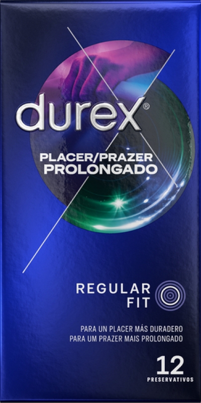 DUREX PLACER PROLONGADO Preservativos com creme retardante para mais praze